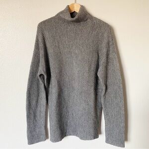 Lovers + Friends Gray Turtleneck Sweater Chunky Knit Wool Blend Women’s‎ Small